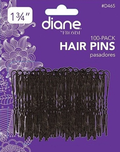 HAIR PINS 1.75 INCH BLACK 100-PACK 